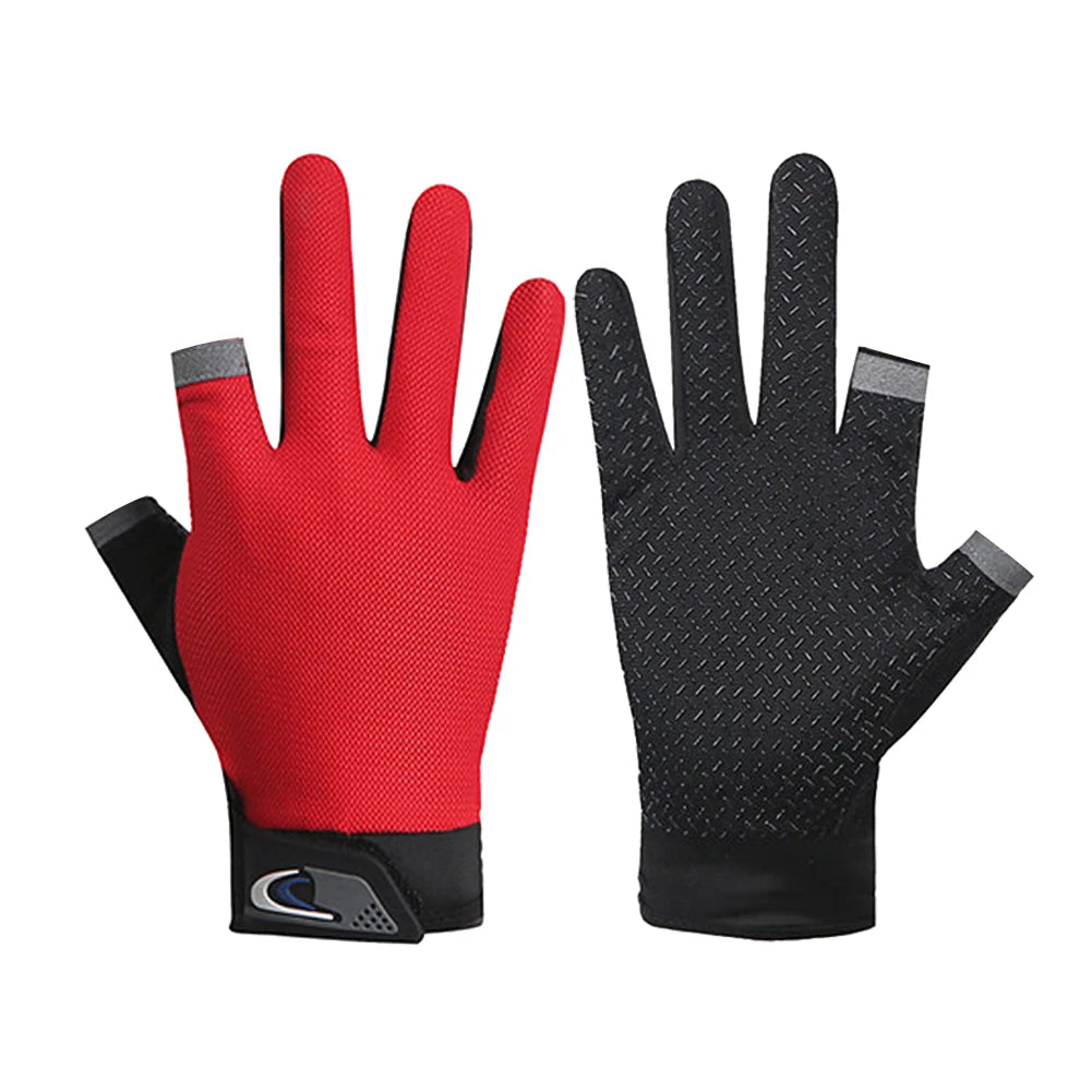 Winter Angelhandschuhe mit offenen Fingern – Atmungsaktiv & Rutschfest