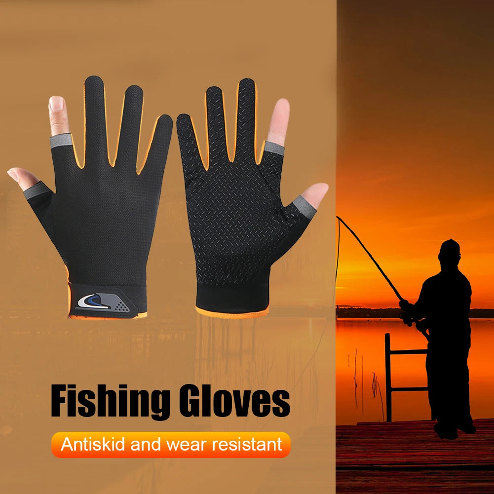 Winter Angelhandschuhe mit offenen Fingern – Atmungsaktiv & Rutschfest