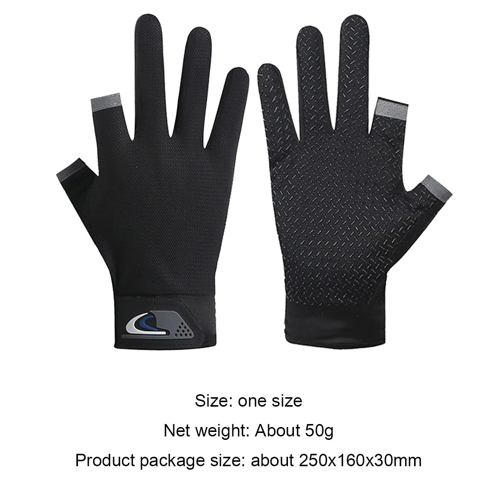 Winter Angelhandschuhe mit offenen Fingern – Atmungsaktiv & Rutschfest