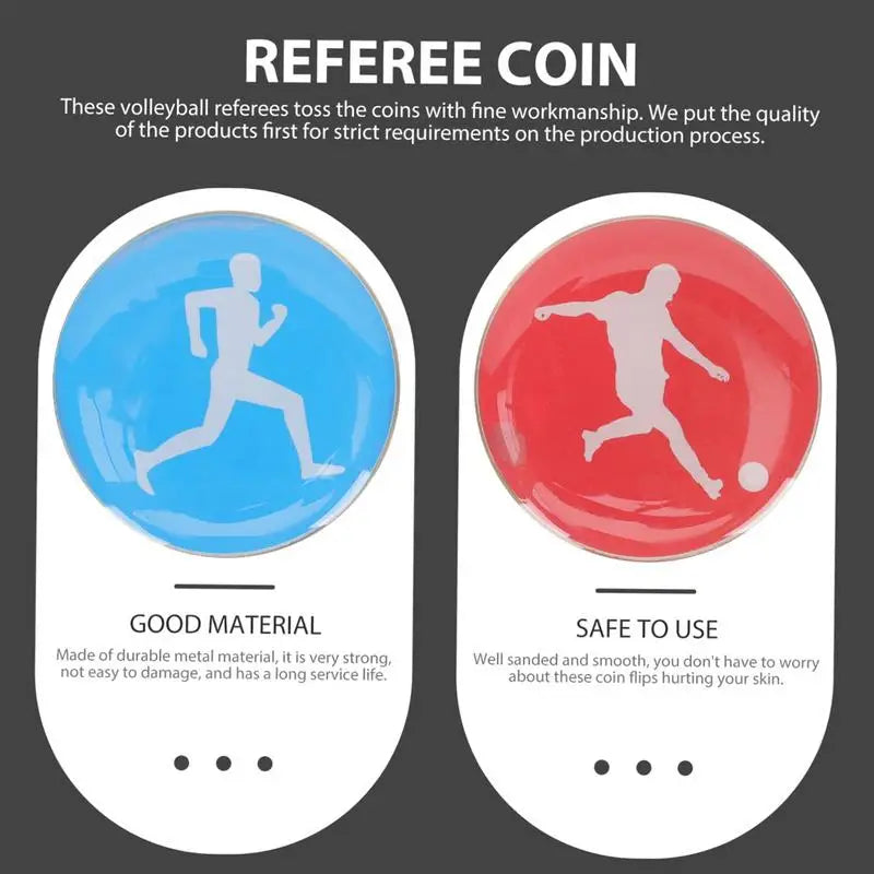 Schiedsrichtermünze Fußball – Doppelseitig für Volleyball & Soccer